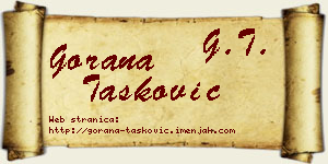 Gorana Tasković vizit kartica